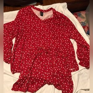 LILDY SUPER SOFT PAJAMAS LOUNGE SET.  LONG SKEEVE TOP WITH SHORTS.  SIZE L-XL